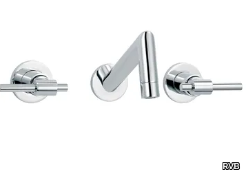 DYNAMIC - 3 hole wall-mounted washbasin mixer _ RVB