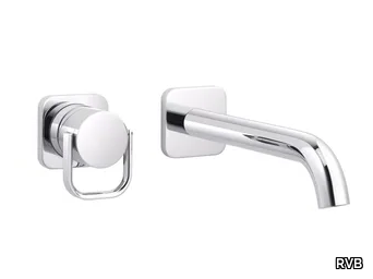 POLO CLUB - 2 hole wall-mounted single handle washbasin mixer _ RVB