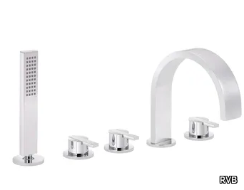 LINE - 5 hole bathtub set with hand shower _ RVB