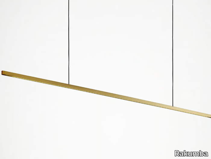 HIGHLINE - LED handmade linear brass pendant lamp _ Rakumba