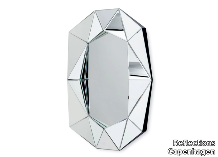 DIAMOND LARGE - Wall-mounted oval mirror _ Reflections Copenhagen