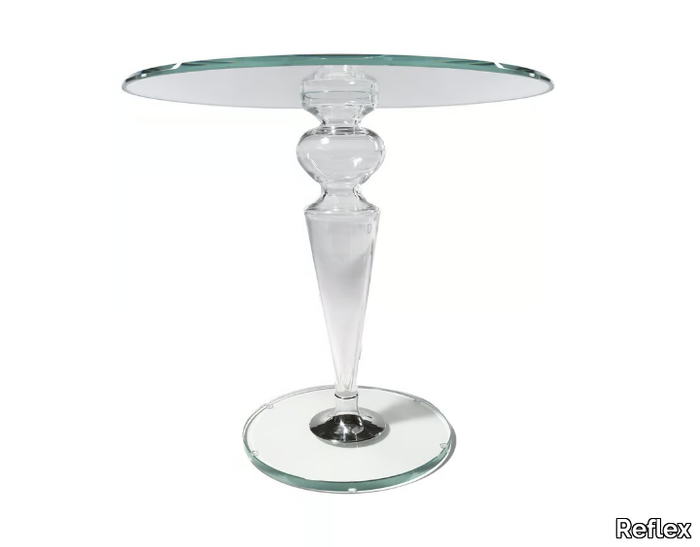 GRAN CANAL - Round glass coffee table _ Reflex