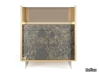 URO - Wood and MarmoReflex Highboard _ Reflex