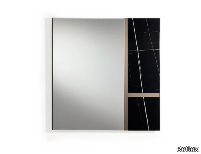 MONDRIAN - Square wall-mounted mirror _ Reflex