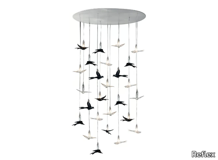 RONDINI - LED Murano glass pendant lamp _ Reflex