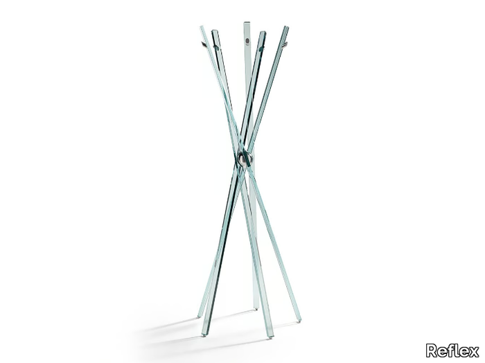 TAIYO - Tempered glass coat stand _ Reflex