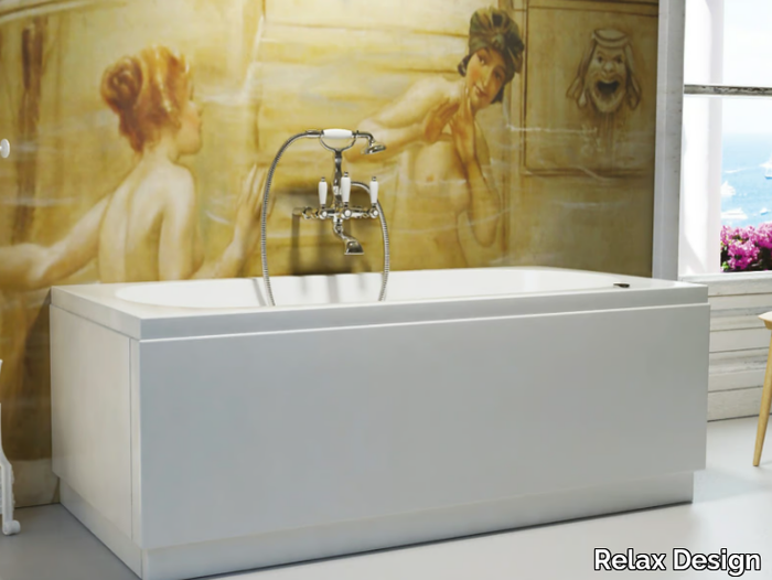 CAPRI - Hydromassage rectangular acrylic bathtub _ Relax Design