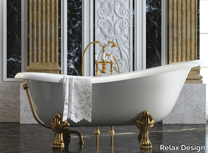 CASSIOPEA - Freestanding oval composite material bathtub _ Relax Design