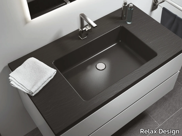 SLIM-L - Inset single Luxolid® washbasin _ Relax Design