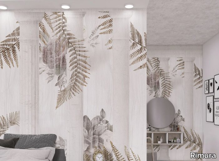 OLYMPIA - Panoramic Tropical wallpaper with floral pattern _ Rimura