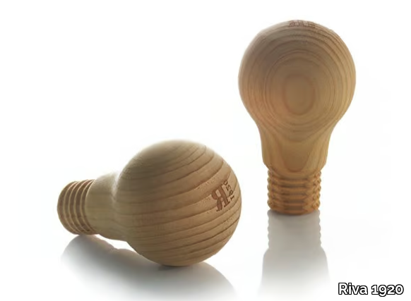 LAMPADINA - Cedarwood decorative object _ Riva 1920