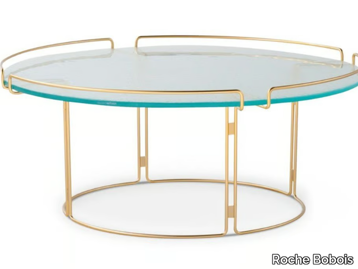 BIJOU - Round glass coffee table _ Roche Bobois