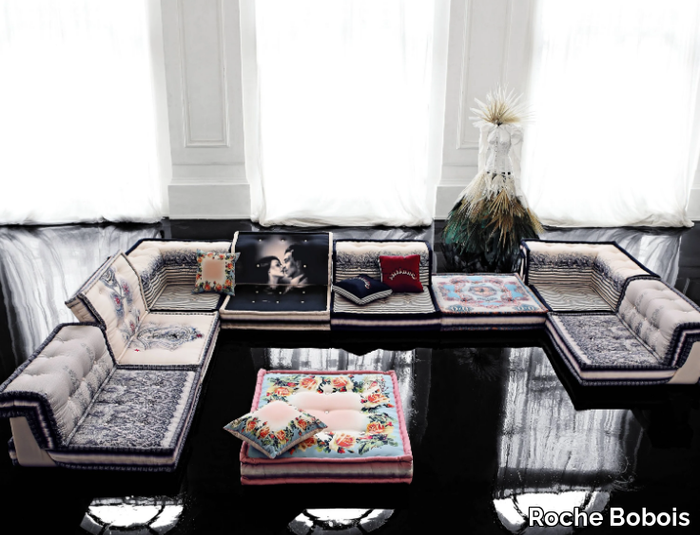 MAH JONG - COUTURE - Modular fabric sofa _ Roche Bobois