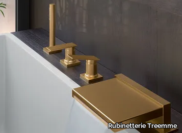 IOS - Deck mounted 4 hole Recessed brass bathtub tap _ Rubinetterie Treemme