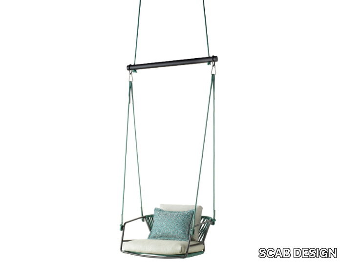 LISA SWING - 1 Seater nautical rope garden hanging chair _ SCAB DESIGN