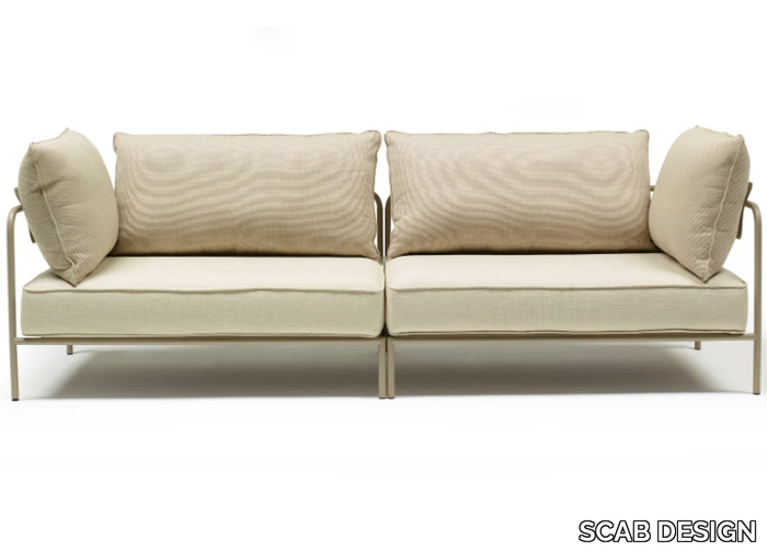 FLAP - Modular 3 seater acrylic garden sofa _ SCAB DESIGN