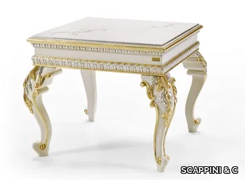 35TH ANNIVERSARY 2611-W - Square wooden high side table _ SCAPPINI & C