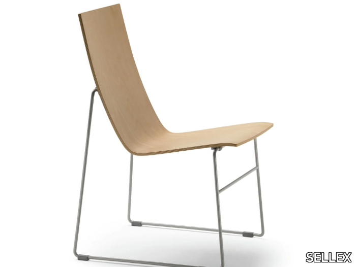 HAMMOK - Stackable wooden chair _ SELLEX