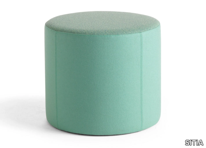 PERGY - Upholstered fabric pouf _ SITIA