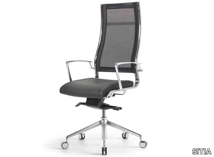 HAVANA - High-back swivel office chair with 5-Spoke base _ SITIA