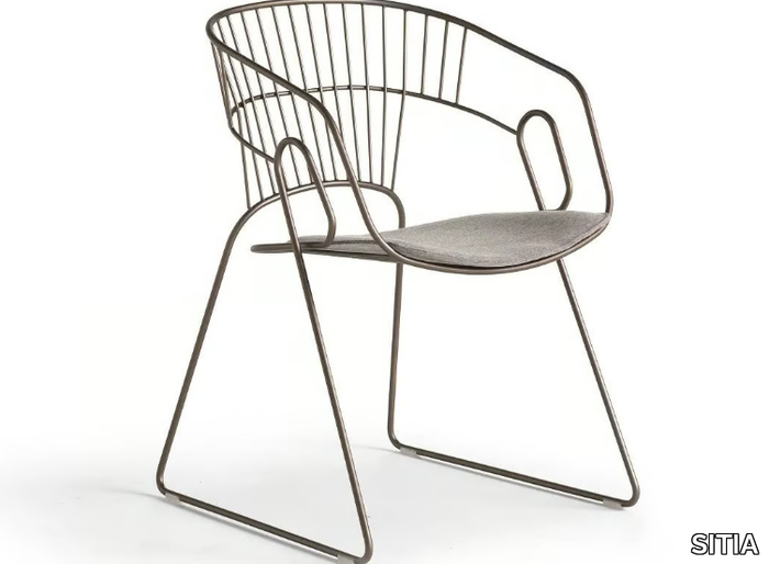 JAPAN - Sled base chair with integrated cushion _ SITIA