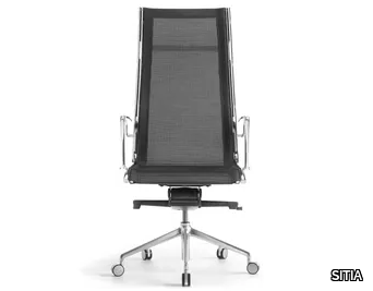HAVANA - Swivel office chair with castors with 5-Spoke base _ SITIA
