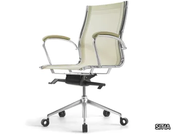 HAVANA - Swivel fabric office chair with castors _ SITIA