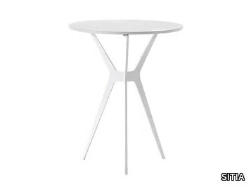 TRIMUNDO - Round MDF high side table _ SITIA