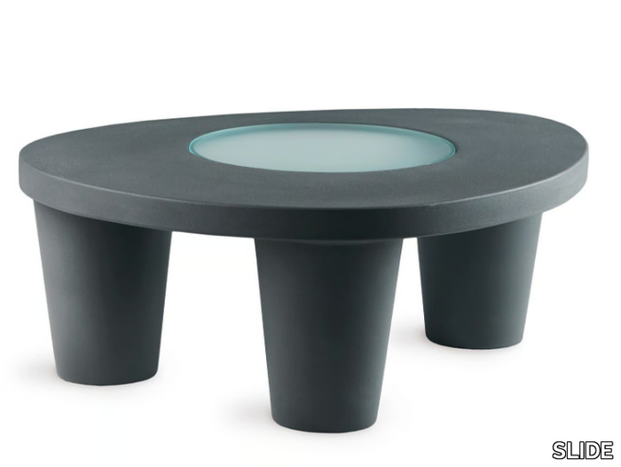 LOW LITA - Polyethylene garden side table _ SLIDE