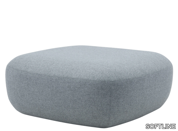 CLAY - Upholstered rectangular fabric pouf _ SOFTLINE