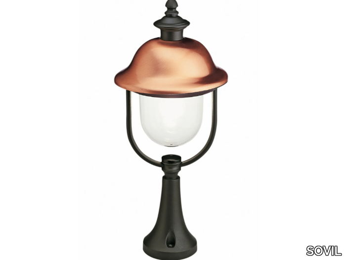 RUSTICA - Bollard light in aluminum and copper _ SOVIL