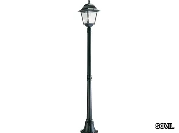 QUADRATA 341 - Lantern die cast aluminium garden lamp post _ SOVIL