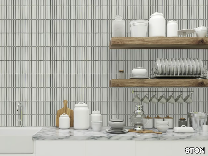 KITKAT F - Glazed stoneware mosaic _ STON