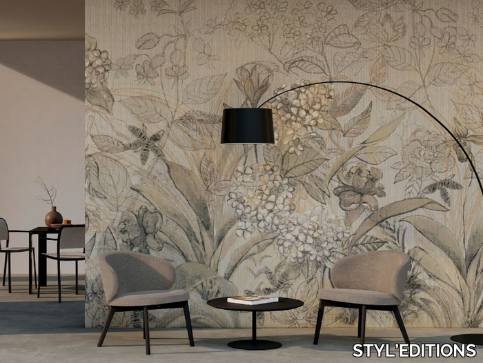 GRASSE - Ecological wallpaper with floral pattern _ STYL’EDITIONS