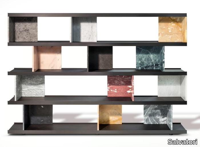 COLONNATA - Divider marble bookcase _ Salvatori