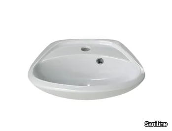 MINIMÈ - Vitreous China washbasin with overflow for children _ Saniline