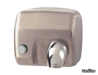 MP403 - Stainless steel Electric hand-dryer with push-button _ Saniline