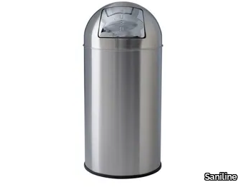 MP861 - Stainless steel Public bathroom waste bin _ Saniline