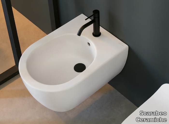 GLAM - Wall-hung ceramic bidet _ Scarabeo Ceramiche