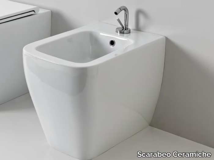 TEOREMA 2.0 - Floor mounted ceramic bidet _ Scarabeo Ceramiche