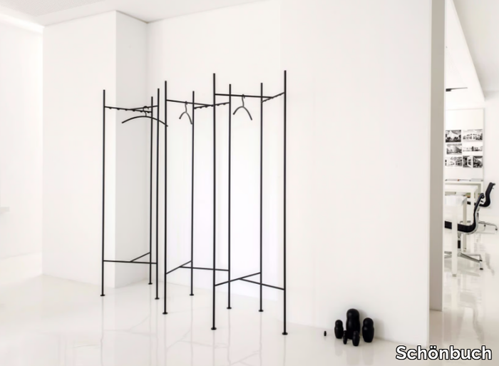 SKETCH - Powder coated steel coat rack _ Schönbuch