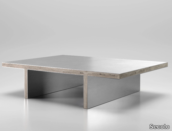 ARRIS - Rectangular low coffee table _ Secolo