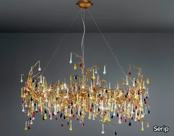 BIJOUT CRAB KING - Halogen bronze pendant lamp _ Serip