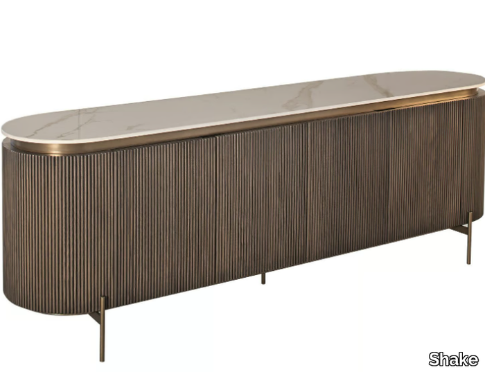 HEGE - Wooden sideboard with doors _ Shake