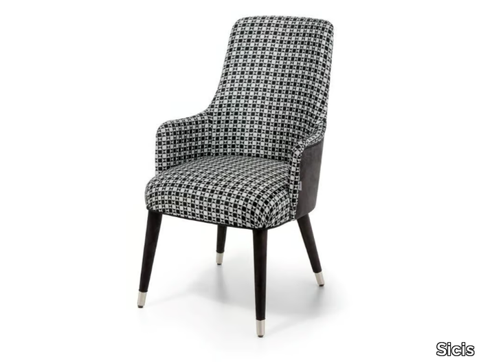 VENEZIA - Fabric chair with armrests _ Sicis