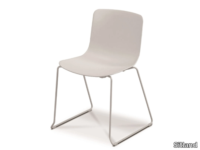 MILOS ELLE - Sled base plastic chair _ Sitland