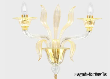 DAMOCLE D'ORO - Murano glass wall lamp _ Sogni Di Cristallo