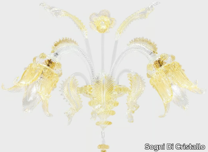 SECOLO D'ORO - Murano glass wall lamp _ Sogni Di Cristallo