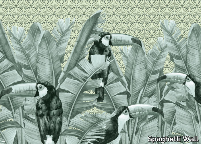 TUCANO MILLENOVECENTOVENTI WPN 129 - Panoramic Tropical wallpaper _ Spaghetti Wall