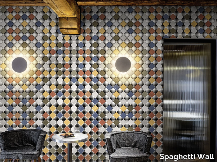 CONTARINI WPN 219 - Geometric panoramic wallpaper _ Spaghetti Wall